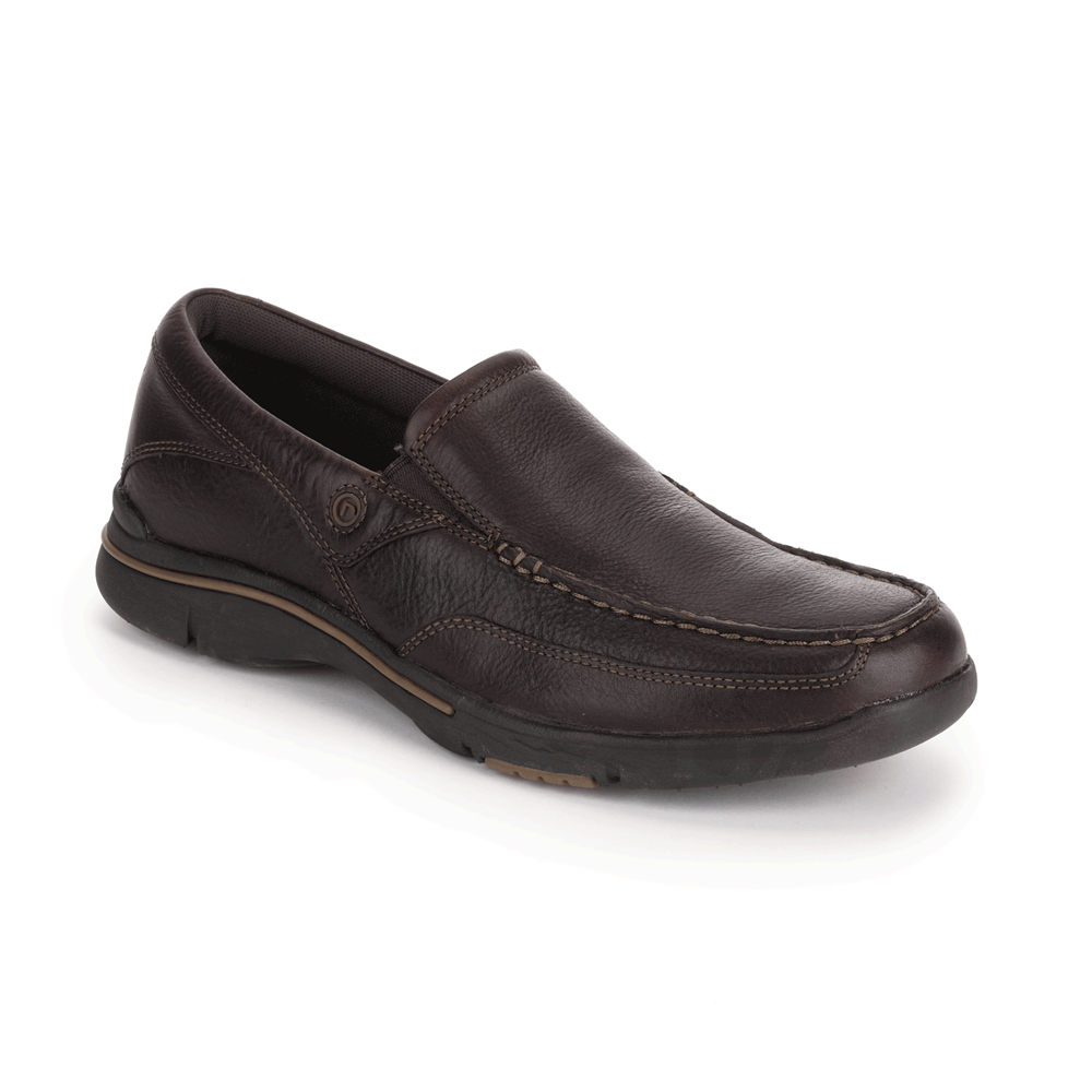 Rockport Slip-Ons Herre Mørke Brune - City Play Eberdon - LESZ96185